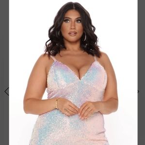 Keep Your Shine Sequin Mini Dress - Blush